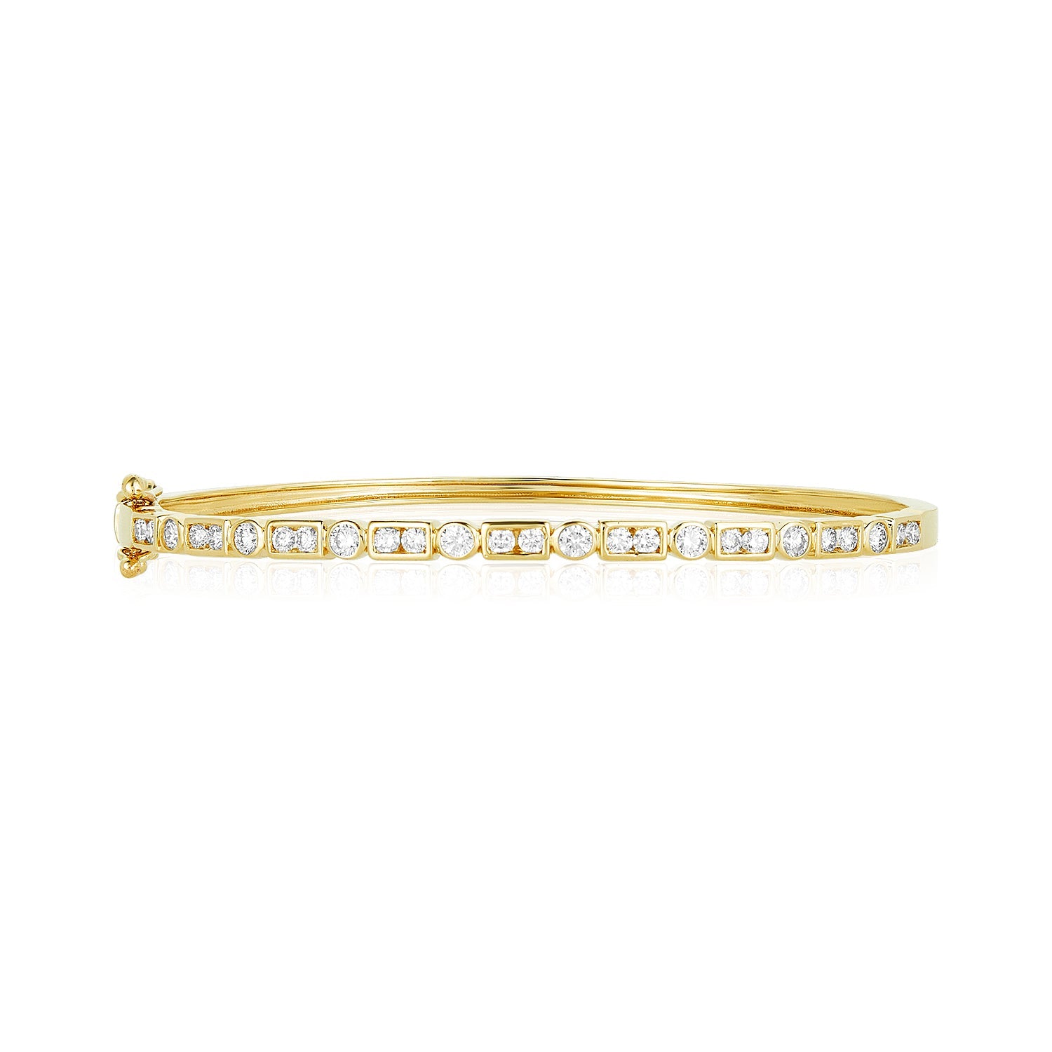 Diamond Twist Bangle – Lindsey Leigh Jewelry