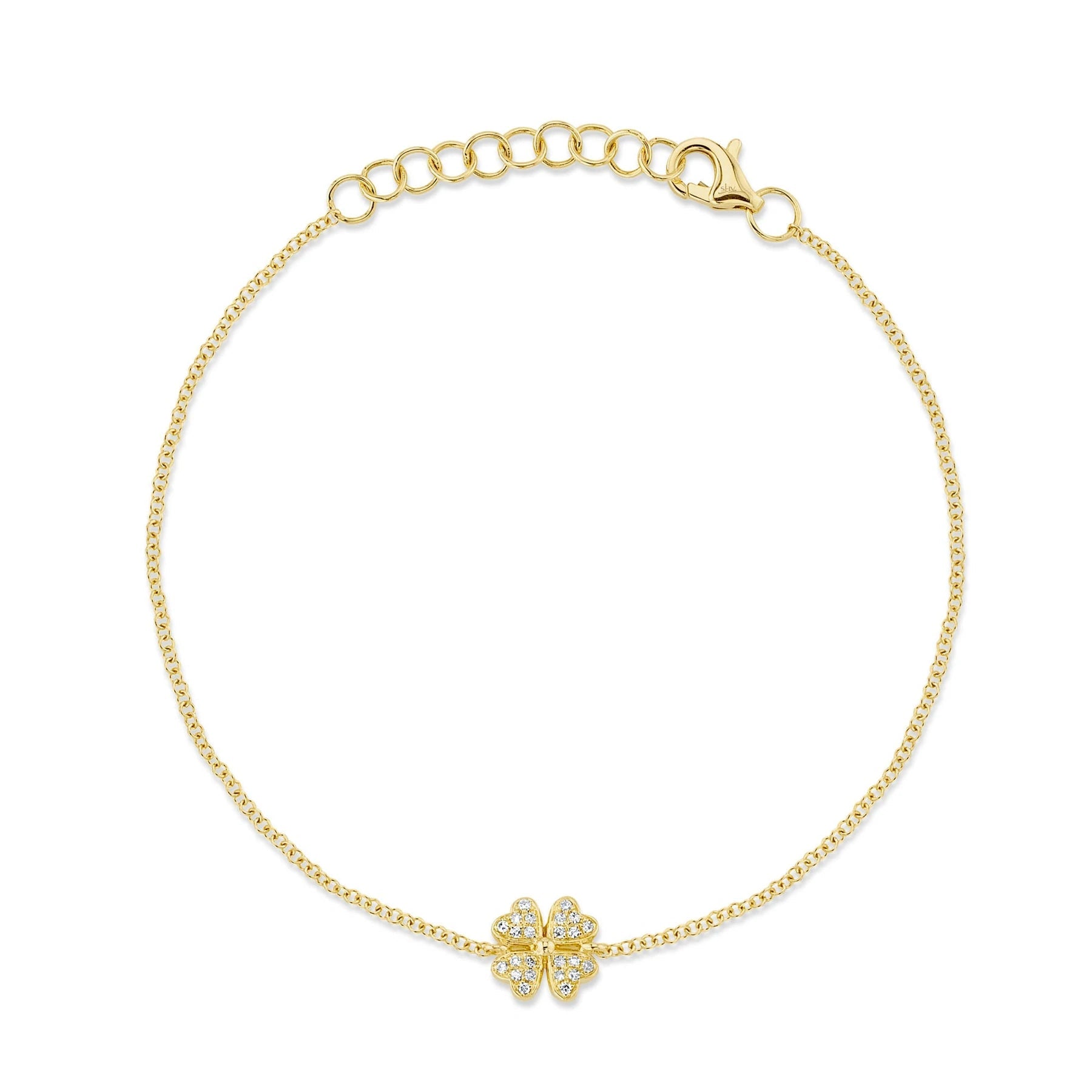Diamond Clover Bracelet – Lindsey Leigh Jewelry