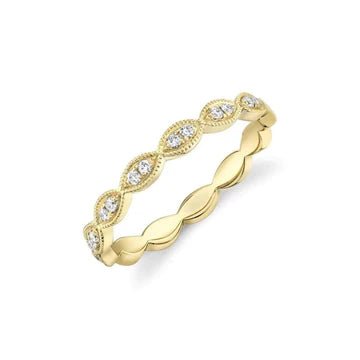 Marquise Diamond Gold Band – Lindsey Leigh Jewelry