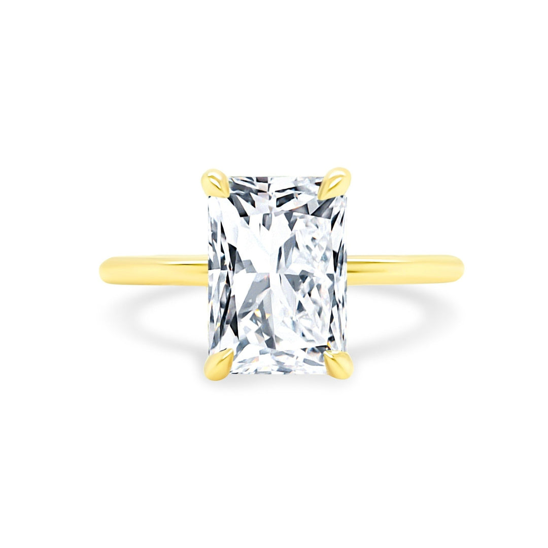 Radiant Diamond Solitaire - Lindsey Leigh Jewelry