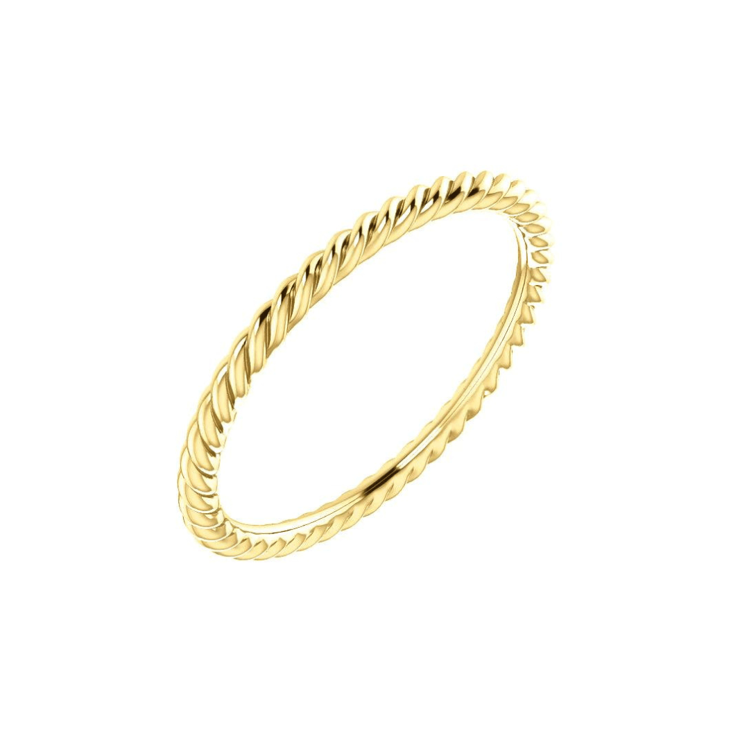 Solid White Gold Ring Spacer or Ring Guard, Thin Gold Ring, Thin