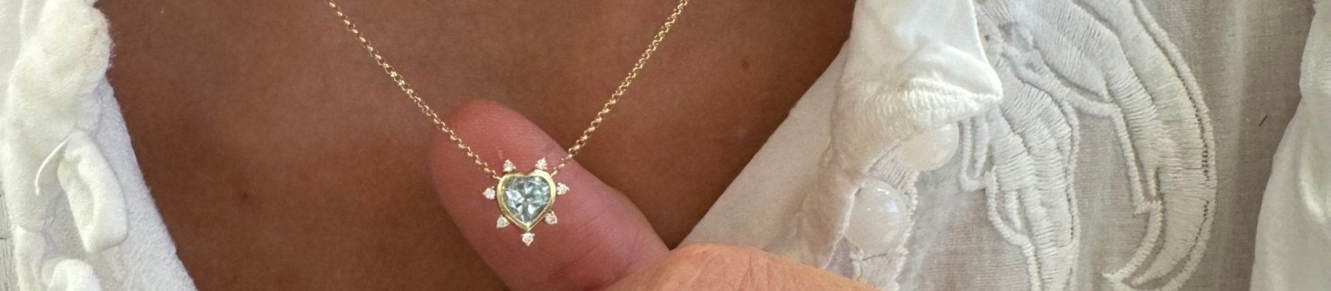 Gemstone & Diamond Hearts Lindsey Leigh Jewelry.
