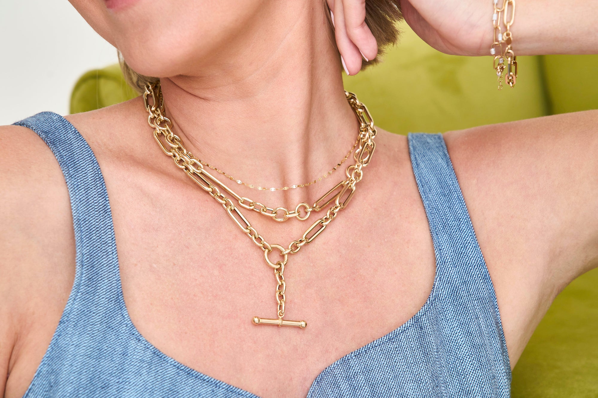 Bold Gold Lindsey Leigh Jewelry.