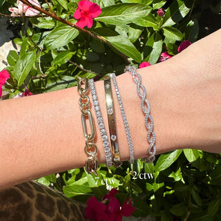 Lab Grown Diamond Tennis Bracelet  Lindsey Leigh Jewelry.
