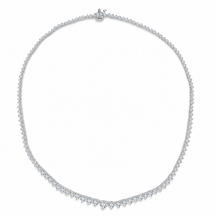 11.14cttw Natural Riveria Tennis Necklace