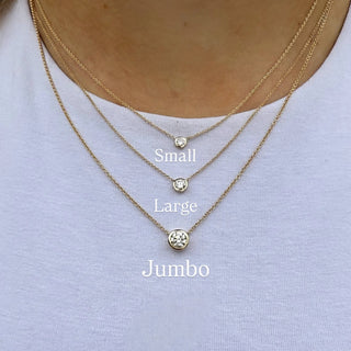 Diamond Bezel Necklace  Lindsey Leigh Jewelry.
