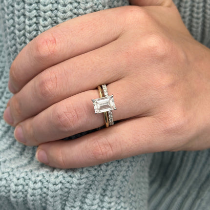 2.86ct Emerald Cut Solitaire Lifestyle 3