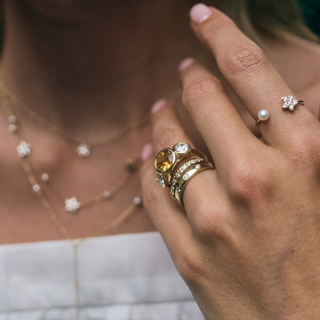 Bloom and Pearl Ring

