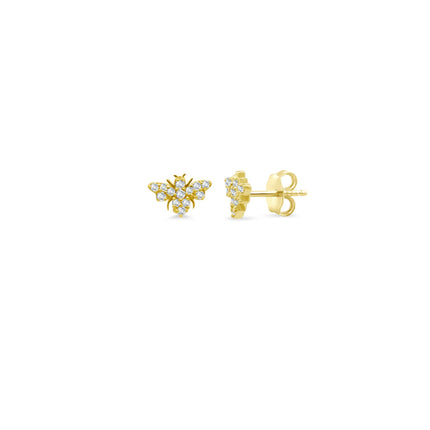 Diamond Bumble Bee Stud
