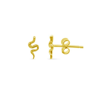 Gold Snake Stud

