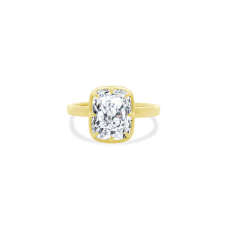 3.0ct Bezel and Prong Set Cushion Cut Solitaire
