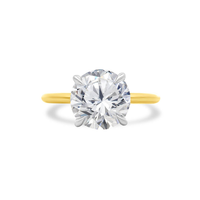 3.10ct Round Diamond Solitaire - Lindsey Leigh Jewelry