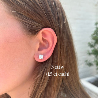 Lab Grown Diamond Studs  Lindsey Leigh Jewelry.
