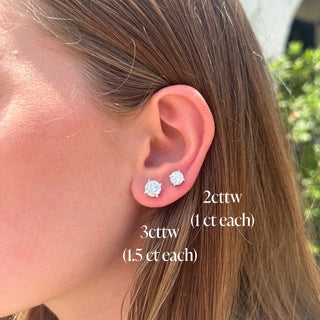 Lab Grown Diamond Studs  Lindsey Leigh Jewelry.
