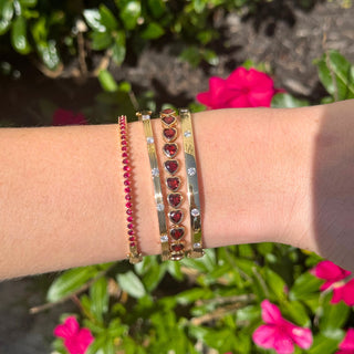 Birthstone Marrakesh Bangle  Lindsey Leigh Jewelry.

