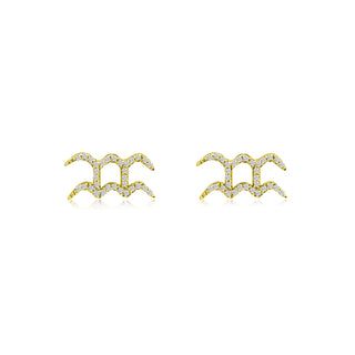 Diamond Zodiac Stud  Lindsey Leigh Jewelry.
