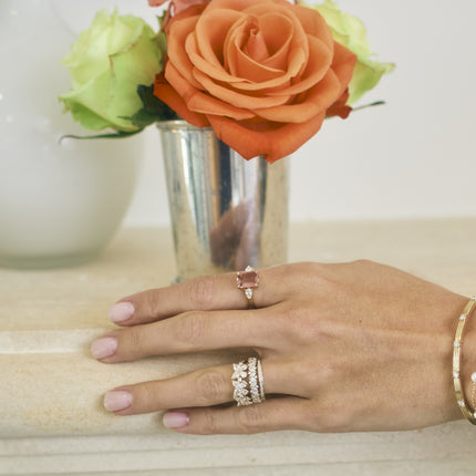 Alternating Marquise and Round Diamond Band - Lindsey Leigh Jewelry, Houston, TX