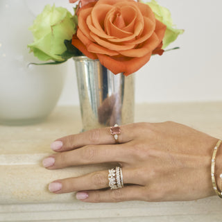 Alternating Marquise and Round Diamond Band   Lindsey Leigh Jewelry, Houston, TX
