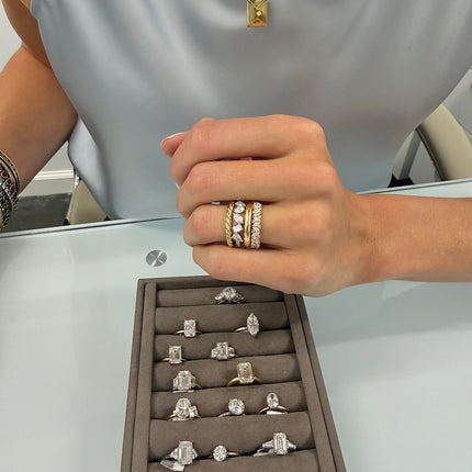 Alternating round and marquise