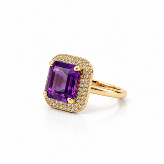 Asscher_Cut_Gemstone_and_Diamond_Halo_Cocktail_Ring_Amethyst_Lightbox
