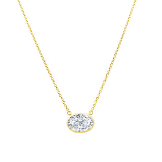 Bezel Oval Necklace
