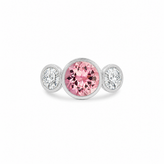 Bezel Set Pink Tourmaline Ring   Lindsey Leigh Jewelry, Houston, TX
