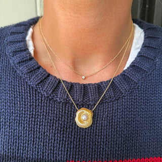 Bezel set necklace3
