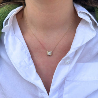 Bezeled Diamond Necklace Lifestyle 3
