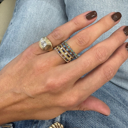 Multi Gemstone Ring
Birthstones Ring