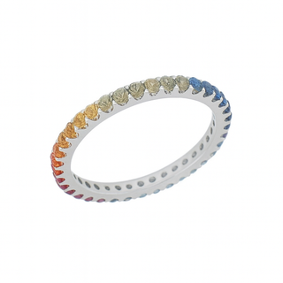 Sapphire Rainbow Ombré Ring
