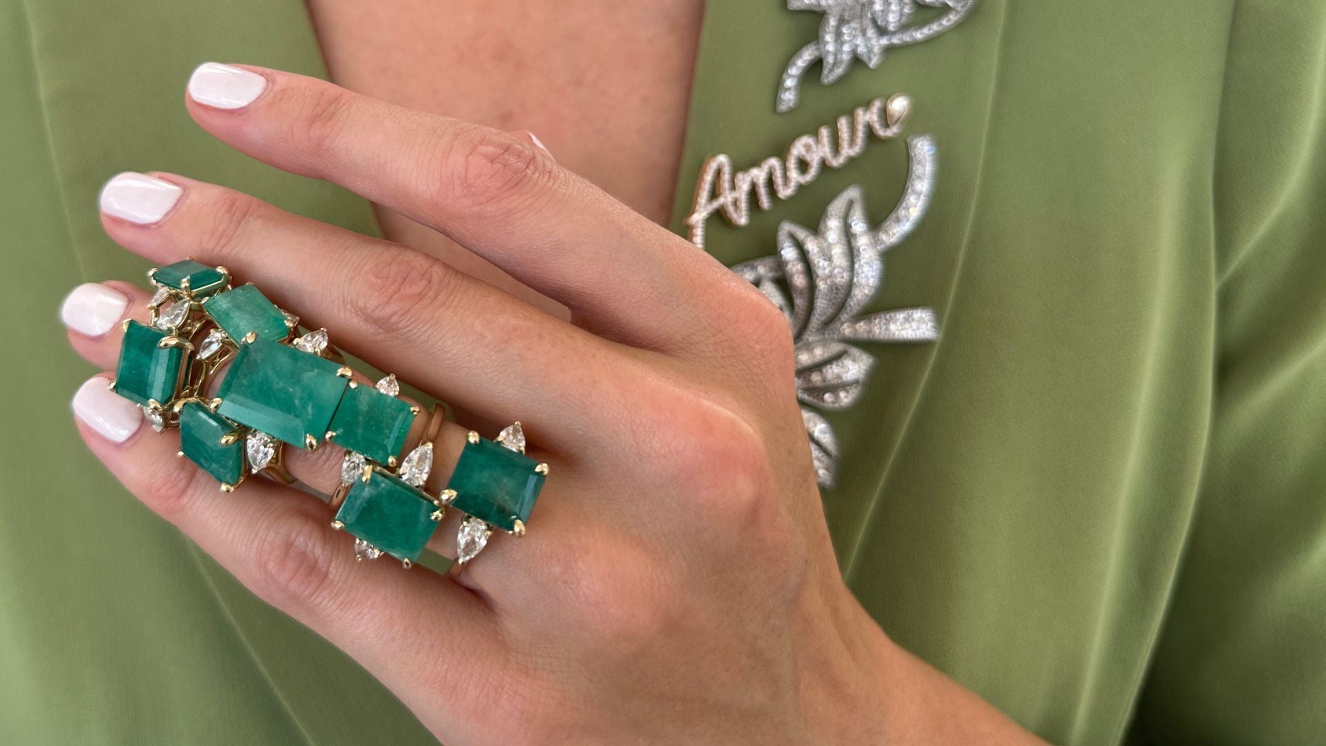 Colombian Emerald Ring Designed in Houston