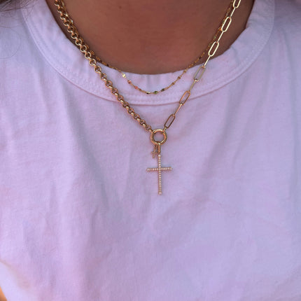Cross Charm - Lindsey Leigh Jewelry, Houston, TX