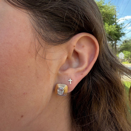 Cross Stud- Lindsey Leigh Jewelry Houston, TX