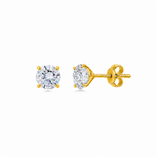 Small Lab Grown Round Diamond Studs
