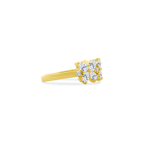 Diamond Butterfly Ring YG Side
