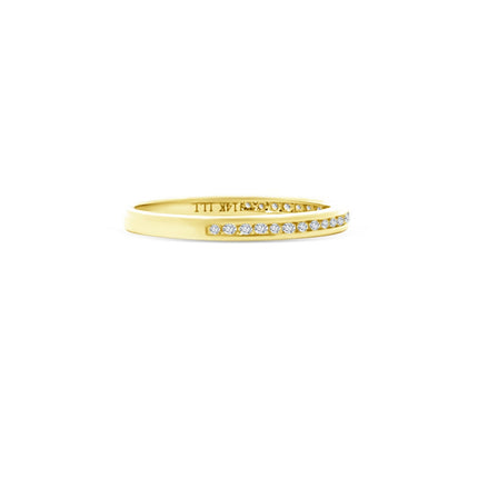 Diamond Channel Set Band Side