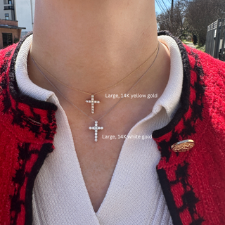 Diamond Cross Necklace  Lindsey Leigh Jewelry.
