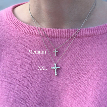 Diamond Cross Necklace XXL