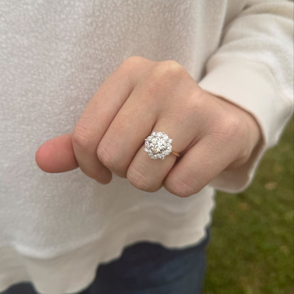Diamond Flower Ring Lifestyle 1