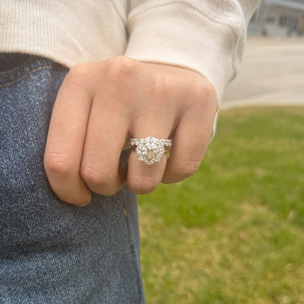 Diamond Flower Ring Lifestyle 3