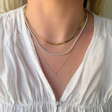 Diamond Horseshoe Necklace