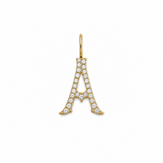 Diamond Initial Charm "A" Lightbox
