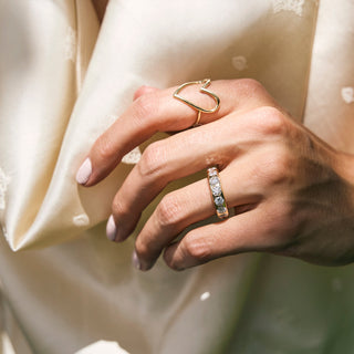 Diamond Pillow Ring
