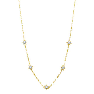 Diamond Star Station Necklace
