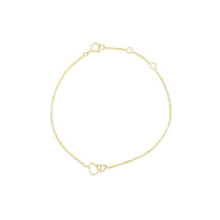 Double Heart Bracelet