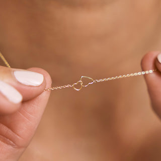 Double Heart Necklace
