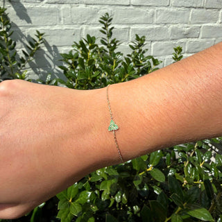 Emerald Trinity Knot Bracelet lifestyle
