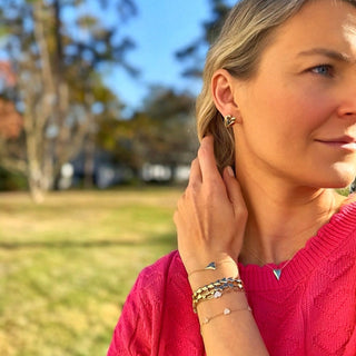 Diamond Heart Paper Clip Bracelet  Lindsey Leigh Jewelry.
