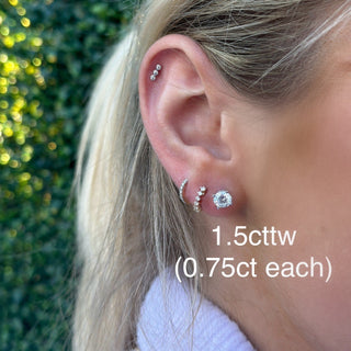 Lab Grown Diamond Studs  Lindsey Leigh Jewelry.
