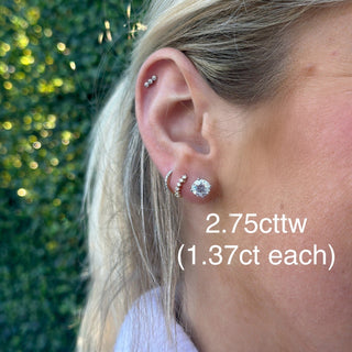 Lab Grown Diamond Studs  Lindsey Leigh Jewelry.
